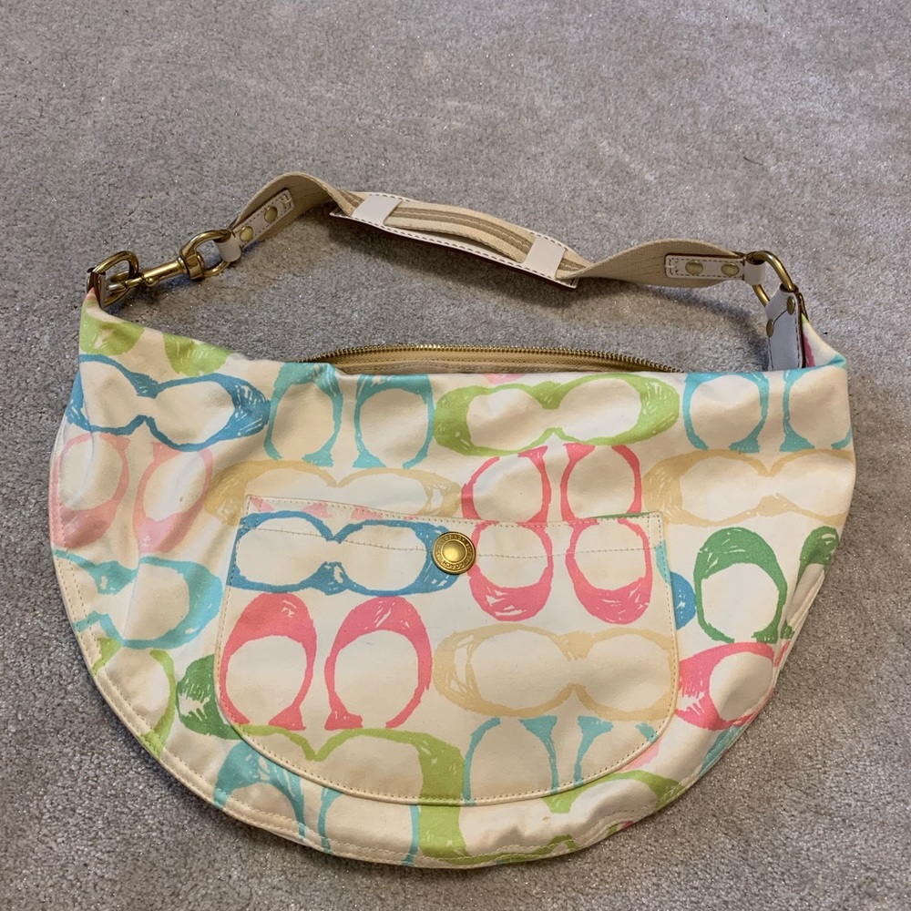 Authentic Coach Multicolor Pastel Hobo